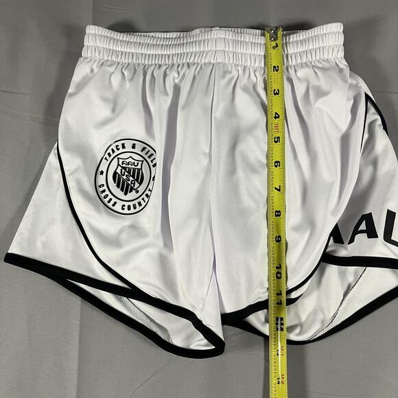 AAU Track Field Cross Country Shorts Youth Medium White Dynasty Athletic Running - Picture 8 of 10